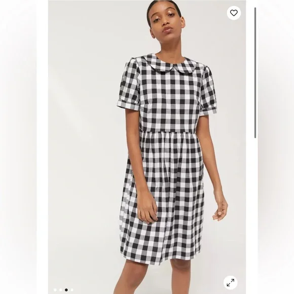 Sold Urban outfitters | Urban Renewal | plaid gingham Peter Pan midi dress - Picture 2 of 6